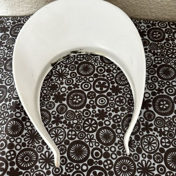 Vintage Pebble Beach Visor Plastic White And Gold Golf 80s - Picture 9 of 9